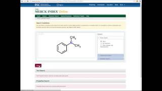 The Merck Index Online video tutorial - Introduction