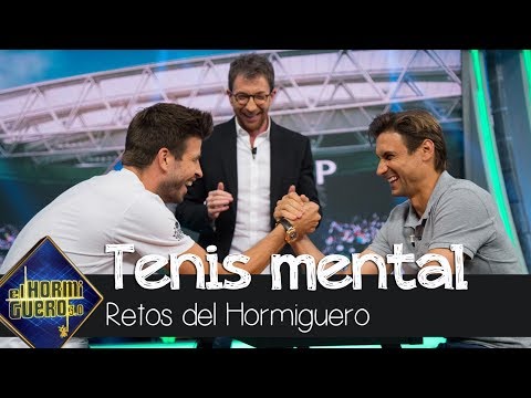 Gerard Piqué y David Ferrer enfrentados en 'El tenis mental' - El Hormiguero 3.0