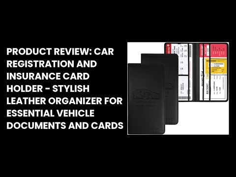 Car Registration And Insurance Card Holder, Leather Vehicle Insurance Card Holder Glove Box Compartment Organizer, Car Wallet Case For License Cards - View #13