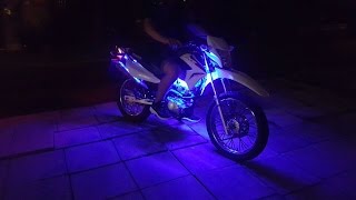 How to install led strip lights on a  bike.