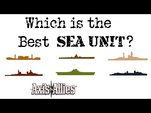 Which is the Best Sea Unit? (Axis&Allies)