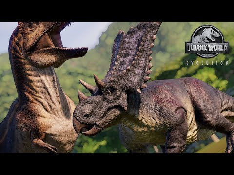 Acrocanthosaurus FIGHTS Chasmosaurus! - Life in the Cretaceous || Jurassic World Evolution 🦖 [4K] 🦖