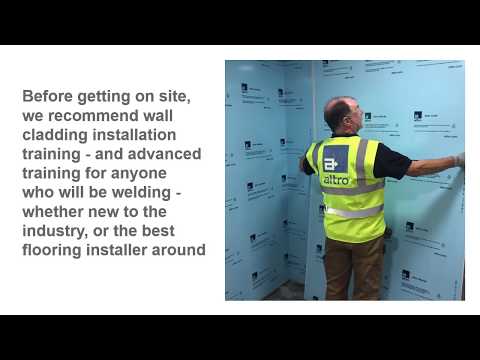 Installing Altro walls: getting started