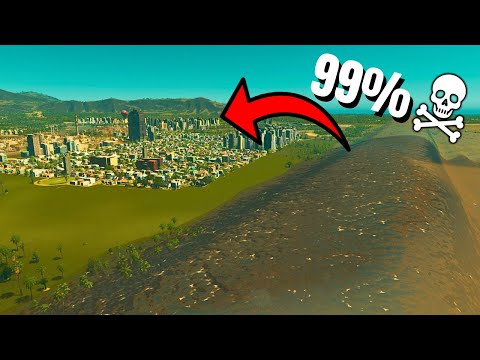 DAS Passiert, Wenn Tsunamis Über Kläranlagen Fließen... | Cities Skylines