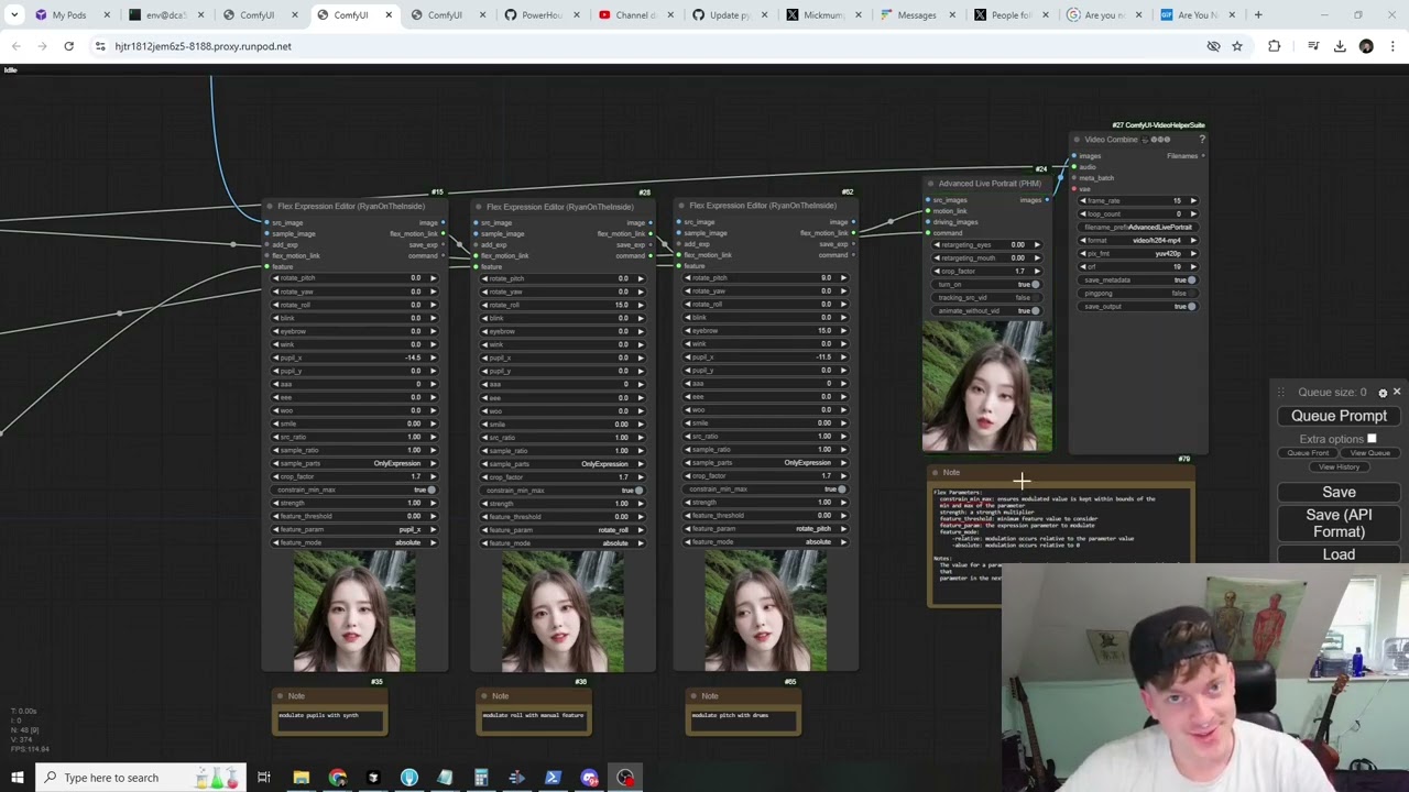 Audio Reactive Live Portrait - ComfyUI Tutorial