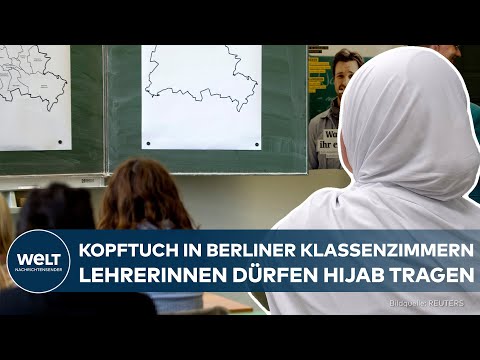 Video Thumbnail: KOPFTUCHVERBOT RECHTSWIDRIG: Berliner Lehrerinnen dürfen künftig Kopftuch im Unterricht tragen