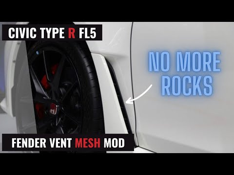 FENDER VENT MESH DIY - FL5 CIVIC TYPE R