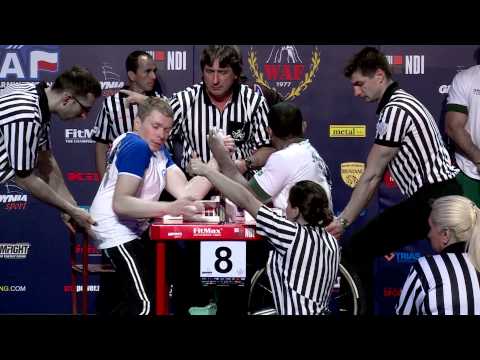 Disabled 60kg left eliminations. Worlds 2013, Gdynia, Poland.