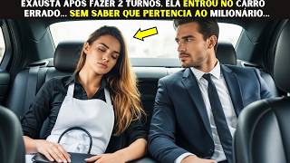 Exausta após fazer 2 turnos, ela entrou no carro errado… sem saber que pertencia ao Milionário…