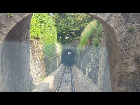 Descending in the Leubringenbahn