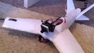 preview picture of video 'Tricopter FPV scratchbuilt'