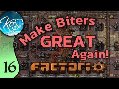 Factorio Ep 16: SCIENTIFIC ENDEAVOURS - Make Biters GREAT Again! - Mod, Let's Play, Gameplay