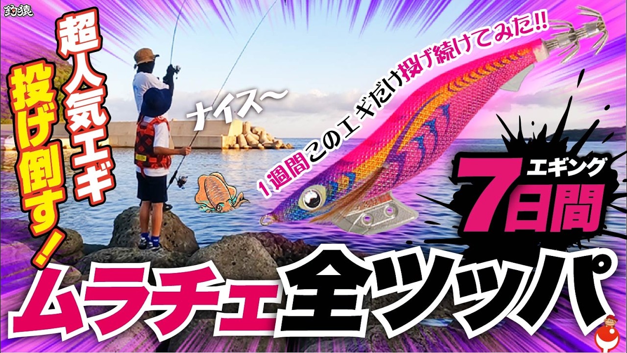 【秋のエギング1週間生活】同じ場所×同じ時間×同じエギを投げ続けた7日間の衝撃な結末…！