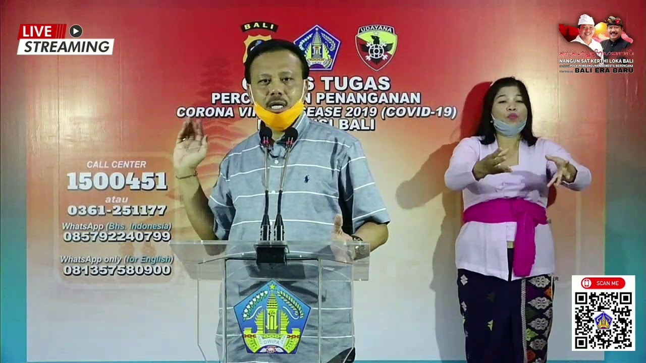 Siaran Pers Perkembangan Penanggulangan COVID–19 Provinsi Bali per 16 April 2020