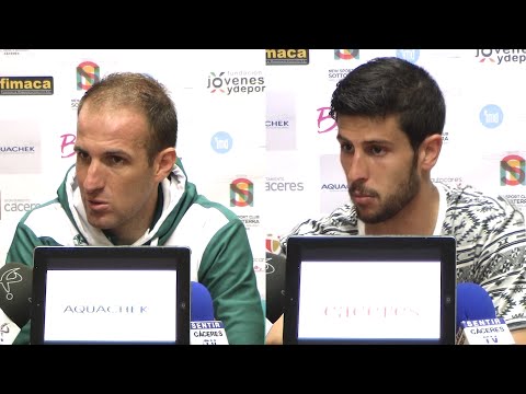 Ruedas de prensa: CP Cacereño - Coruxo FC (2ª'B' Gr.I 15/16)