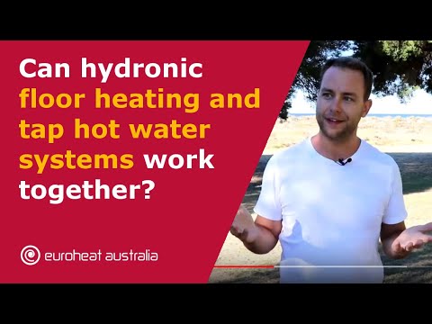 Can hydronic floor heating and tap hot water systems work together?