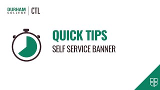 Quick Tips: Self Service Banner