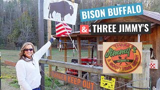 We visited the BISON BUFFALO and THREE JIMMY'S restaurant in GATLINBURG TN.