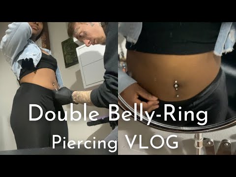 Double Belly/ Navel Ring Piercing VLOG