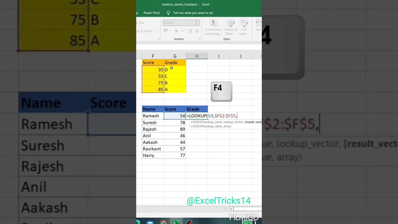 How to use the lookup function || MS Excel- lookup function ||