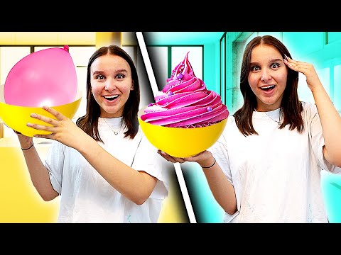 1 Tag lang Schwester mit FAKE ESSEN pranken !🤣 (Teil 3) - Celina