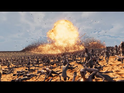 Dropping NUKES on 2 MILLION Zombies | Ultimate Epic Battle Simulator 2