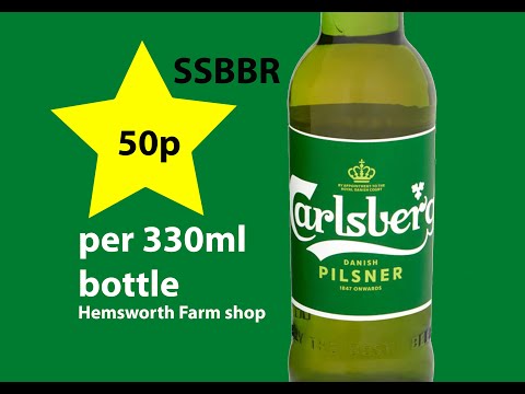 SSBBR Carlsberg Pilsner 3.8% 50p per 330ml bottle #142