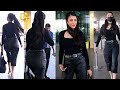 Shruti Hassan Looks Stunning In All Black Outfit Flaunts Her Huge Back In Leather Pant