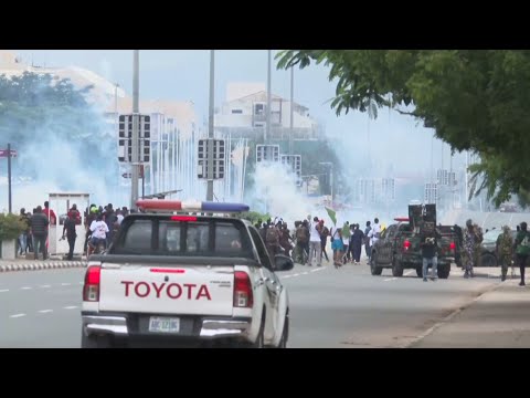 Nigeria police fire tear gas on hardship protests in capital Abuja | AFP