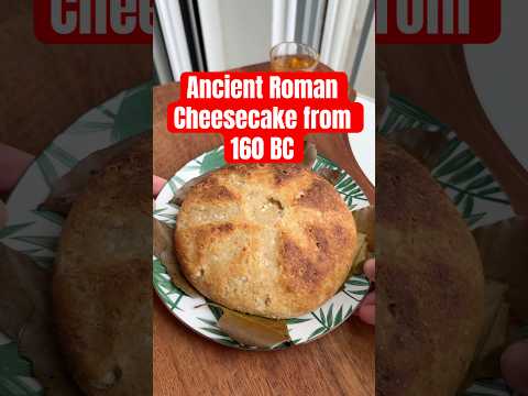 Ancient Roman Libum- The first cheesecake recipe #foodhistory #romanempire #recipes
