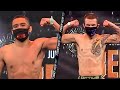 GABE FLORES JR VS JAYSON VELEZ - FULL WEIGH IN & FACE OFF VIDEO