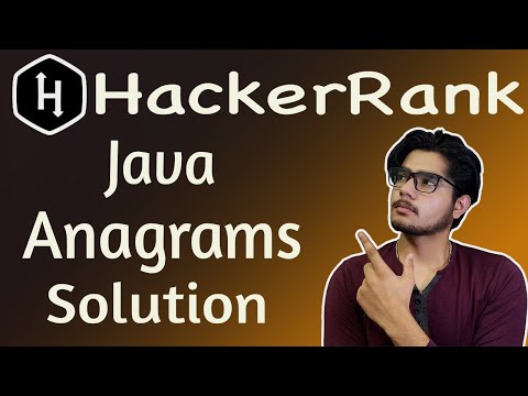 String Anagram Hacker Rank Java