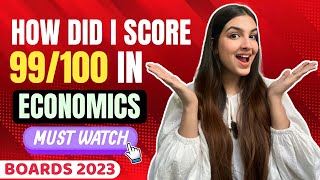 How i scored 99/100 in ECONOMICS Board exam? 😱�