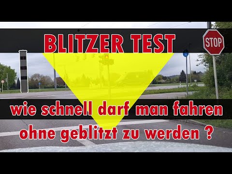 Blitzer-Test! Ab wann wird man geblitzt? Wie schnell darf man fahren ohne geblitzt zu werden?