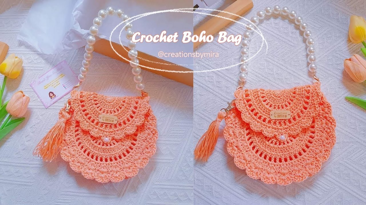 How to Crochet a Boho Bag 💗✨ || Step-by-Step Tutorial