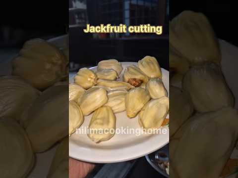 Jackfruit cutting at home|no more sticky hands#nilimacookinghome