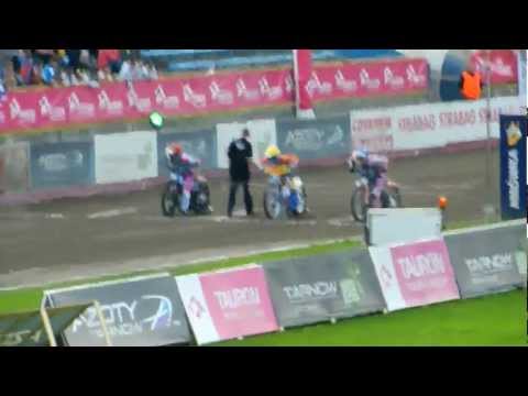 Azoty Tauron Tarnów 63:27 Lotos Gdańsk,Bieg 4 Kołodziej, Janowski, Pedersen