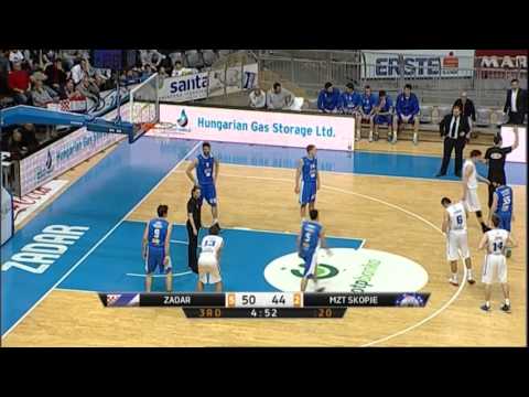 ABA Liga 2014/15, Round 15 match: Zadar - MZT Skopje Aerodrom (27.12.2014)