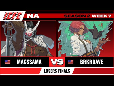 Macssama (Nagoriyuki) vs Brkrdave (Giovanna) Losers Finals - ICFC GGST NA Season 2 Week 7