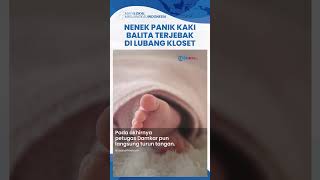 Kaki Balita di Bogor Tersangkut di Lubang WC, Neneknya Syok Gak Bisa Ditarik sampai Panggil Damkar