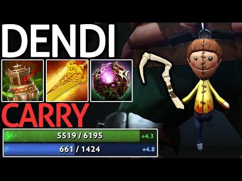 DENDI Dota 2 [Pudge] Butcher Legend Carry Game with 6200 HP