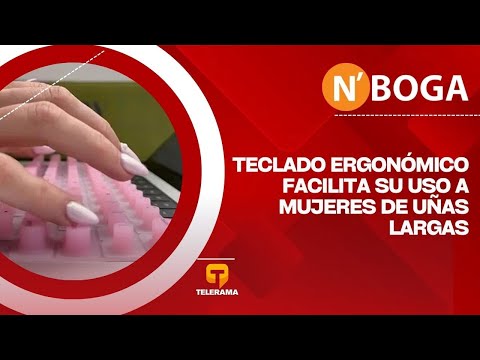 Teclado ergonómico facilita su uso a mujeres de uñas largas