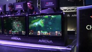 Dendi watching eSahara's Pudge @ DOTA 2 STAR Championship