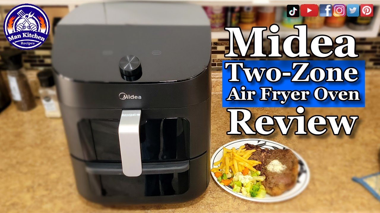 Miniatura da avaliação em vídeo de Fritadeira Air Fryer Oven 12L Digital Midea 127V
