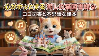 【癒し系】小さな猫の図書館へようこそ！可愛い meo と動物たちのお話 📚🐱