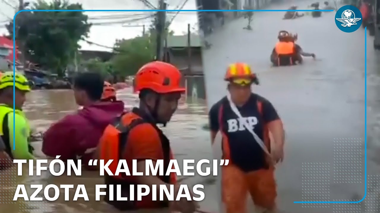 Tifón “Kalmaegi” deja más de 40 muertos en Filipinas