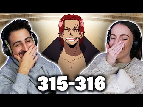SHANKS MEETS WITH WHITEBEARD! *ONE PIECE* Episodes 315-316 REACTION!