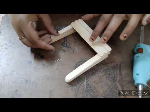 How to make homemade pen and mobile phone stand with pop sticks or ice cream sticks craft