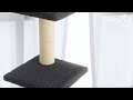 Albero Per Gatti Con Tiragraffi In Sisal Grigio Scuro 92 Cm - Foto miniatura 1