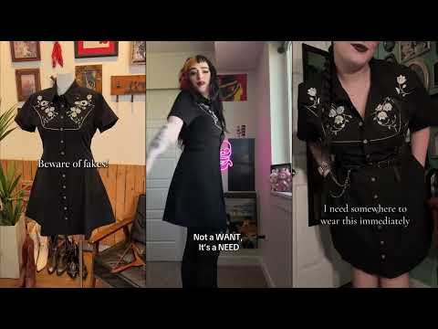 🖤100% cotton Gothic shirt, stays soft after washing. Stock up for dark-style wear!#boozelele #dress 